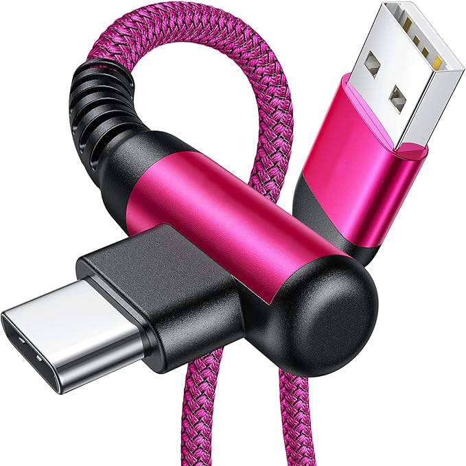 USB to USB-C Cable Rose Red 1.5M
